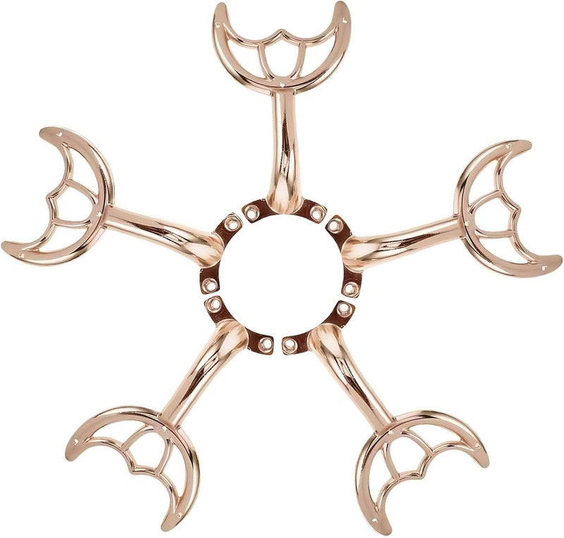 GHYTRIGEN 5 Pcs 52’’Ceiling Fan Blades Arms Replacement,Ceiling Fan Blades Arms Replacement Parts Mounting Bracket Kit for Replacing The Worn Fan Blades,Keep The Balance and Good Performance (Rose Gold) - Image 1